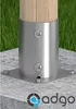 ADGO® Supporto per palo rotondo Ø 80x150 mm Palo per Anteprima dell’immagine prodotto 2