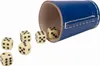 Würfelbecher blau (echt Leder) Standard (9 cm) mit 6 Produktbild-Vorschau 1