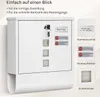 WOLTU Briefkasten mit Zeitungsfach Sichtfenstern, Produktbild-Vorschau 7