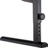 A close-up of the adjustable leg of a black desk. Produktbild-Vorschau