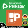 1x PARKSTER Parkplakette Hinterglasaufkleber Ticket Produktbild-Vorschau 1