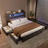 ProximaX Grau Schubladenbett 140×200 cm – Mit weichem Produktbild-Vorschau 6