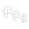 Skye Decor, Gloria - Black, table d'appoint (3 pièces), 100 Voir les images du produit 6