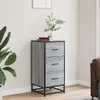 vidaXL Sideboard Grau Sonoma 35,5x35x76 cm Holzwerkstoff Produktbild-Vorschau 3