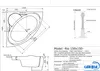 CARIBIA ECK Badewanne RIO 150x150 Wasserfall Armaturset, Produktbild-Vorschau 5