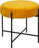 Tabouret en velours ARTY, Ø 47 cm, jaune Voir les images du produit 1