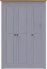 VidaXL 282662, Grau, Garderobe, 4 Regale, 3 Tür(en), Grau, Produktbild-Vorschau 19