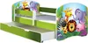 A children's bed with a jungle animal theme, featuring a pull-out drawer. Produktbild-Vorschau