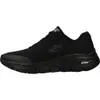 A side view of a black Skechers Arch Fit shoe against a white background. Produktbild-Vorschau