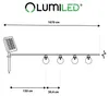 LUMILED Solar Lichterkette für Außen 16,5M 50x LED Lampen + Produktbild-Vorschau 8