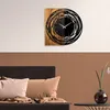 Opviq, Wooden- TNL1139, Leichte,Walnuss, Wanduhren, 58 x 3 Produktbild-Vorschau 3