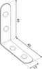 200x Stuhlwinkel 40x40x13mm galvanisch verzinkt mit Produktbild-Vorschau 2
