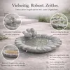 2er Set Vogeltränke „Sonnenblume“ aus Zement – Vogelbad & Produktbild-Vorschau 2