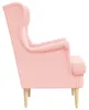 Poltrona vidaXL rosa bouclé Anteprima dell’immagine prodotto 5