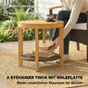 Outsunny Rattan Bistroset 3 teiligesGartenmöbel-Set mit 2 Produktbild-Vorschau 8