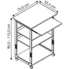 DURABLE Postazione per PC SYSTEM 75 VH, Grigio, 372010 Anteprima dell’immagine prodotto 14