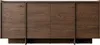A front view of a wooden sideboard with four doors against a white background. Náhľad obrázku produktu