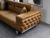 Sofagarnitur Komplette Sofa 31 Sitz Sessel Kunstleder Braun Produktbild-Vorschau 9