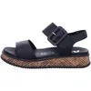 Rieker Sandalen Plat  Sandalen Plat - Zwart - Maat 40 Produktbild-Vorschau 10