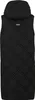 A black quilted vest with a hood, shown from the back. Produktbild-Vorschau