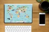 MuchoWow® Laptop Aufkleber Sticker Cover Weltkarte - Kinder Produktbild-Vorschau 2