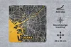 MuchoWow® Mauspad Mousepad Gold - Osaka - Stadtplan - Karte Produktbild-Vorschau 2