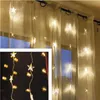 LED Weihnachtsvorhang – Sterne, 120x90 cm, Innen, warm-weiß, Timer Produktbild-Vorschau