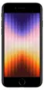 A black iPhone SE is shown from the front with a colorful wallpaper displayed on the screen. Produktbild-Vorschau