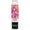 Product packaging for pink Sony in-ear headphones. Produktbild-Vorschau