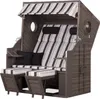 Strandkorb deVries PURE® Wave XL - PE grey - Dessin 435 Produktbild-Vorschau 1