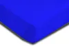 A close-up, angled view of a royal blue fitted sheet, showing the texture and corner. Produktbild-Vorschau