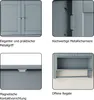 Armadietto da bagno a muro con portasciugamani, mobile da Anteprima dell’immagine prodotto 2
