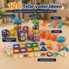Magnet-Kugelbahn Bausteine STEM Lernspielzeug, Steckspiel Produktbild-Vorschau 7