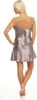 Damen kurzes Satin Negligé Nachtkleid Reizwäsche mit Produktbild-Vorschau 3