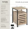 Armoire d’appoint CORK Meuble de rangement Style Vintage Voir les images du produit 6