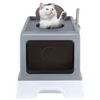 Katzenklo mit Deckel Katzentoilette mit Massagebrett Produktbild-Vorschau 5