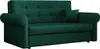 A green sofa with a single pillow on a white background. Náhľad obrázku produktu