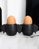Schwarze Gothic Eierbecher mit Fledermaus Flügeln 2 Stück Produktbild-Vorschau 4