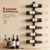 HOMCOM Weinregal Flaschenregal zur Wandmontage für 6 Produktbild-Vorschau 4