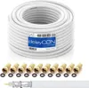 deleyCON HQ 20m Sat Koaxial Kabel 130dB - 4-Fach geschirmt Produktbild-Vorschau 1