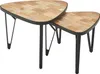 FineBuy Couchtisch 2er Set Mango / Akazie Massivholz Produktbild-Vorschau 6