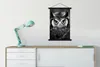 MuchoWow® Textilposter Vogel - Eule - Porträt - Schwarz - Produktbild-Vorschau 3