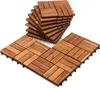 EINFEBEN 11x Holzfliesen 30x30cm Akazienholz Balkonfliesen, Produktbild-Vorschau 1