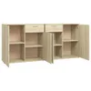 A wooden sideboard with multiple compartments, drawers, and doors. Anteprima dell’immagine prodotto