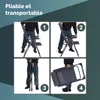 CASARIA® Lot de 4x Chaises de Jardin Pliantes en Aluminium Voir les images du produit 4