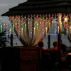 3.5M Bunt Eisregen Lichterkette LED Eiszapfen Produktbild-Vorschau 7