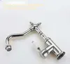 A close-up studio shot of a chrome faucet with a white handle against a white background. Produktbild-Vorschau