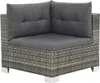 vidaXL 10-tlg. Garten-Lounge-Set mit Auflagen Poly Rattan Produktbild-Vorschau 1