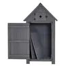 Gartenschrank wetterfest Geräteschuppen Holz 65 x 46 x 137 Produktbild-Vorschau 2