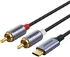 Ugreen audio kábel USB typ C na 2RCA 1,5 m sivý (model: Náhľad obrázku produktu 1